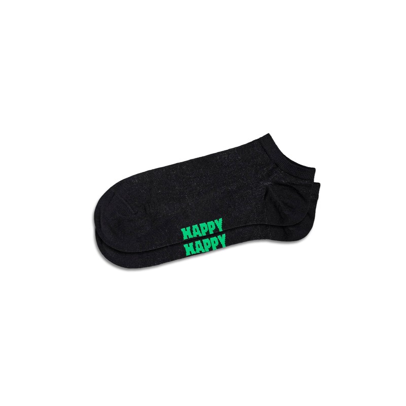 Happy Socks 3-Pack Vinyl Low Socks, Green, M/L