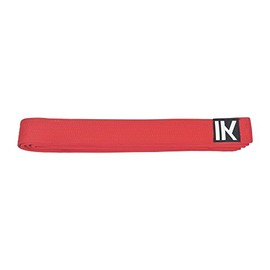 IKKEN Karate Judo Taekwondo Belts Colours | Plain & Striped (Red, 240cm)