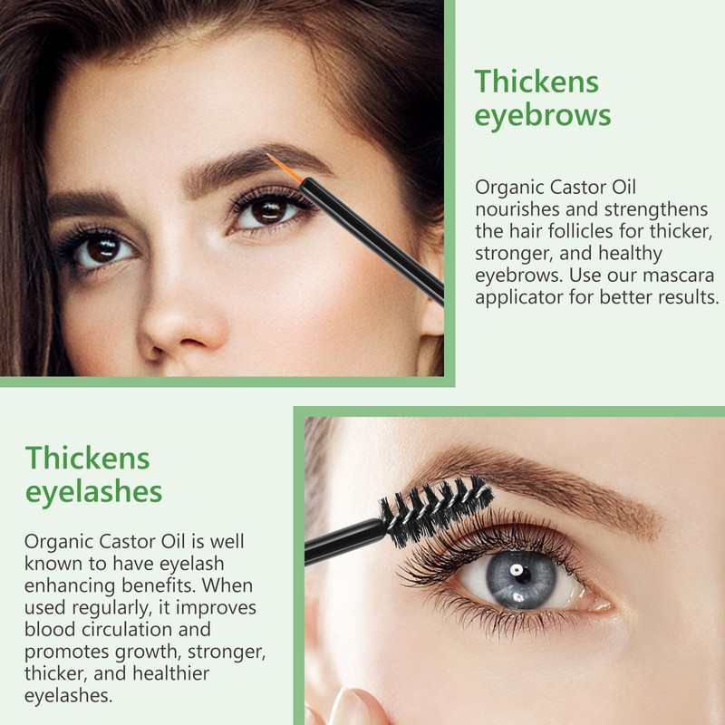 NIFEISHI Jamaican Black Castor Oil(Glass Bottle), 2PCS Organic Castor Oil