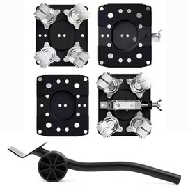 Furniture Movers Dolly Heavy Duty 360° Rotatable Carbon Steel Universal Wheels with Lock for Furniture, Appliances, Boxes - Smooth Slide& Non-Slip (7700lbs)