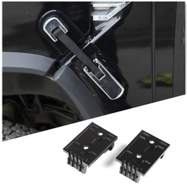 Hood Latches Hood Lock Catch Latches Replacement Kit Fit for Hummer H2 2003-2009 Car Accessories,Aluminum Alloy,2PCS (Black)
