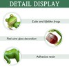 DAZZTIME Hanging Frogs, Flower Pot Hanging Frog Decoration, Green Frog