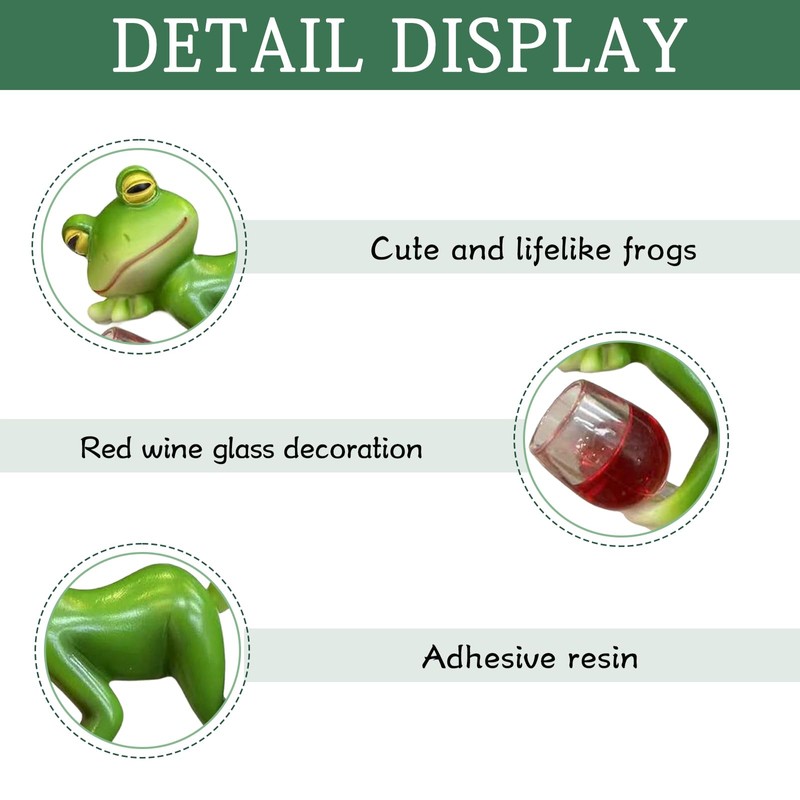 DAZZTIME Hanging Frogs, Flower Pot Hanging Frog Decoration, Green Frog