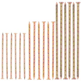 Tanstic 40Pcs Galvanized Metal Spiral Landscape Spikes Kit, Edging Anchoring Stakes, Garden Nails for Artificial Turf, Carpentry, Tent (6 Inch)