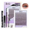Extensiones De Pestañas Marrón Kit Raíces Invisibles Bq Lash
