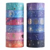 12 Rolls Washi Tape Set, Galaxy Purple Washi Tape Decorative
