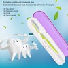 ZL‑08L UV LED Toothbrush Holder Cleaner Portable Ultraviolet Toothpaste CleanerPurple