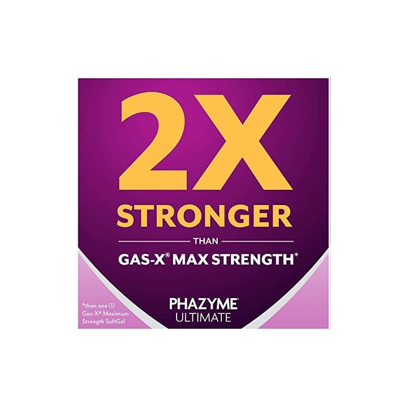 Phazyme Ultimate Gas Bloating Relief Works in Minutes 500 mg