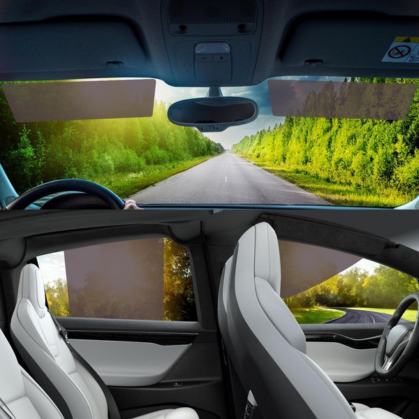 KOCZIL Static Cling Car Window Shades Removable and Reusable Car