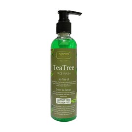 Nyassa Tea Tree face wash Fortified with Tea tree essential oil and green tea extract. Natural product. No Parabens,Pthalates,Sulphates,Silicons.Vegan.Cruelty Free (200ml)