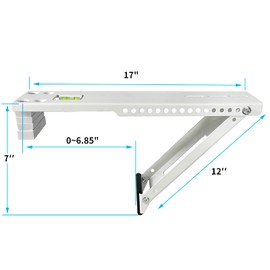 Window Air Conditioner Support Bracket,Universal AC Support Bracket Heavy Duty, Up to 165 lbs,