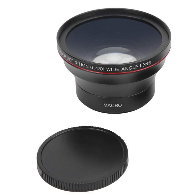 58mm 0.43X Wide Angle Lens Optical Glass Camera Lens with