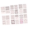 SAFIGLE 24pcs Nail Decals Imitation Pattern Stickers for DIY Manicure