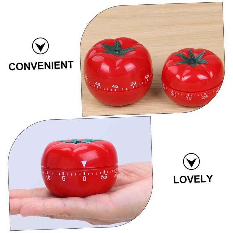 2pcs Tomato Timer Commercial Kitchen Timer Digital Timer Egg Timer