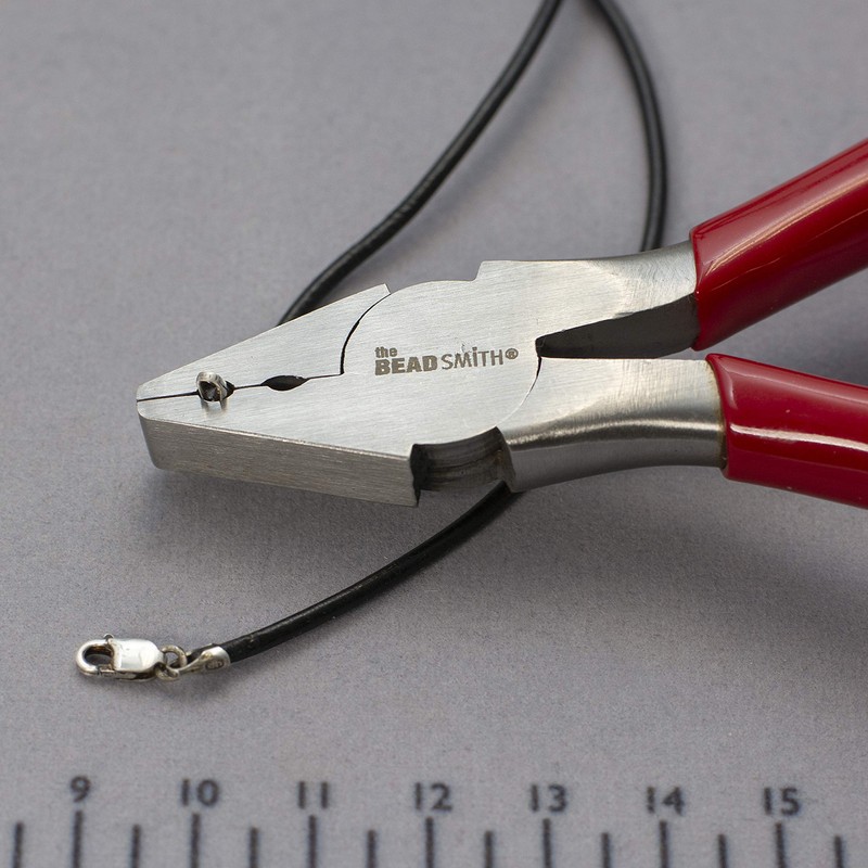 The Beadsmith Fold-Over Crimp Pliers for Leather, Suede, and Crimping,