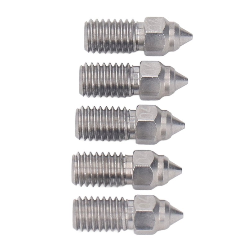 0.4mm Nozzles Kit High Flow High Temp Resistant Stainless Steel