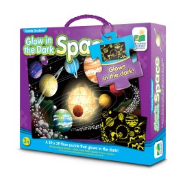 The Learning Journey New - The Learning Journey Puzzle Doubles! - Glow in the Dark Space: 100 Pcs