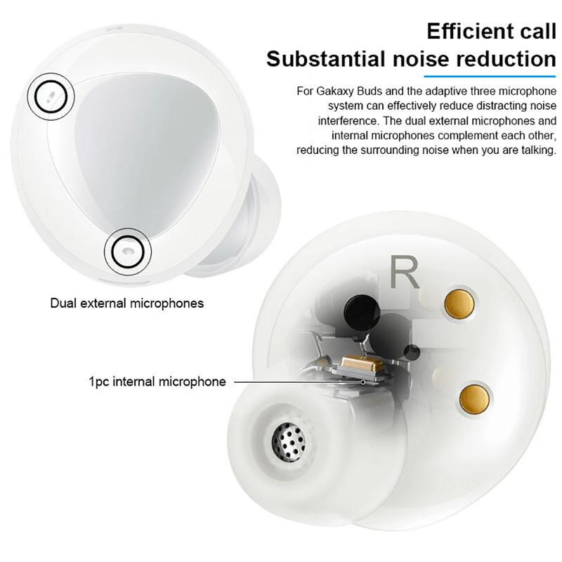 Wireless Bluetooth 5.0 Earphone Hifi Stereo Headset with Dual Microphones