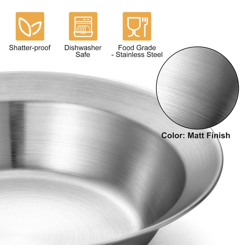 Odoland Stainless Steel Camping Mess Kit for Family & 2