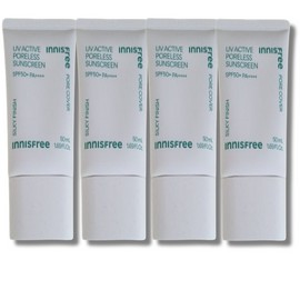 Innisfree UV Active Poreless Sunscreen 50ml 4pcs / 이니스프리 유브이 액티브 포어리스 선스크린 50ml 4개