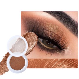 Greyghost Shimmer Cream Eyeshadow, Highly Pigmented Baked Eye Shadow, Mashed Potato Pearlescent Monochrome Glitter Eyeshadow, Gift For Women And Girls (#03)