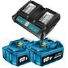 VOLT1799 BL1850B 18V Battery and Charger for Makita 18v Battery