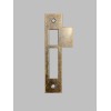 Antique Style Door Strike Plate, Mortise, Keeper, Striker, Brass, 4-3/8”