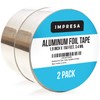 2-Pack Aluminum Tape/Foil Tape - Professional/Contractor-Grade - 1.9 inch x