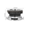 114mm Garbage Disposal Sink Flange Kit with Splash Guard Stainless