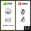 Single Hole Bathtub Drain Overflow Plate/Tub Overflow Drain Ccover with