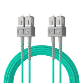 10Gtek OM3 Multimode Duplex SC/SC 10Gb/Gigabit Fiber Optic Cable 50/125μm 10m