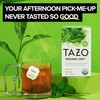 TAZO Organic Zen Green Tea, Caffeinated Tea with Refreshing Lemongrass