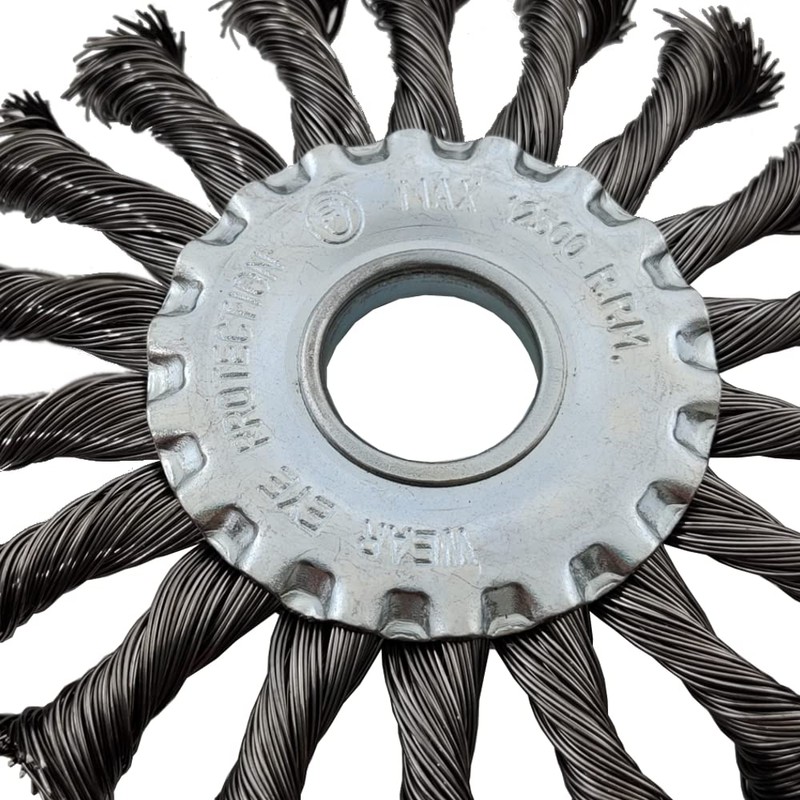 Twist Knot Wire Wheel For 115mm / 125mm Angle grinder