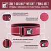 Self-Locking Weight Lifting Belt,Premium Weightlifting Belt for Serious Functional Fitness,