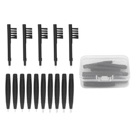 Hearing Aids Cleaning Tools U Screwdriver 5 Hole Brush Portable Hearing Aids Cleaning Kits with Storage Box