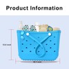 YUIXLIN Rubber Beach Tote Bag Large Waterproof Washable Tip Proof