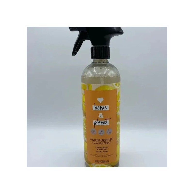 Love Home and Planet Cleaner Spray, Citrus Yuzu & Vanilla,