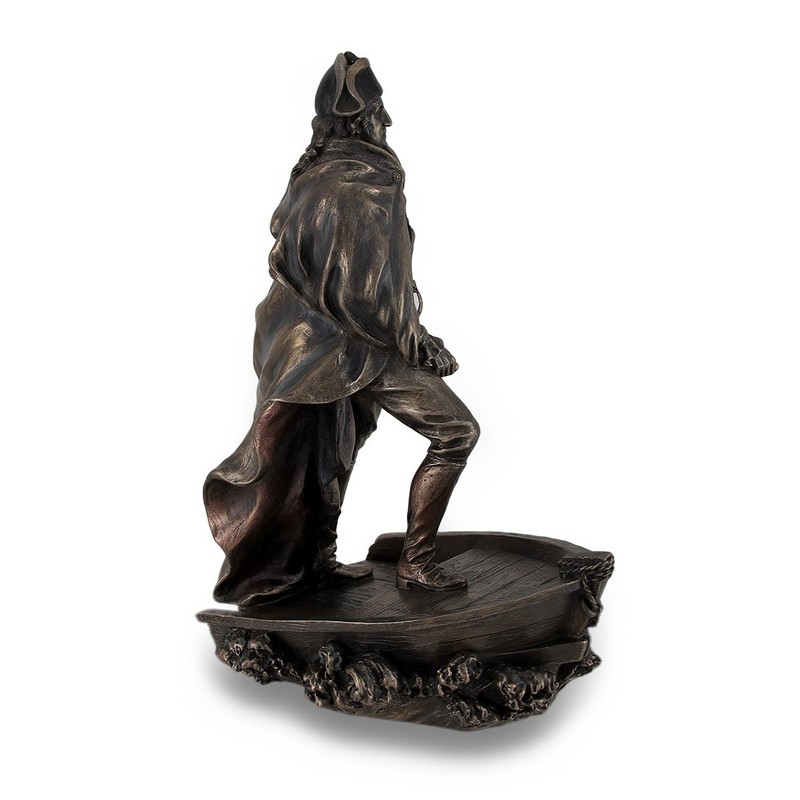 Zeckos Bronze Finish George Washington Delaware Crossing Statue