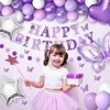 16th Purple Birthday Decorations for Girls, Purple Pink 16th Birthday