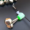 10 Pcs Green Silver Fishing Rod Extra Loud Alarm Dual