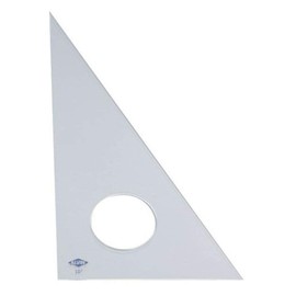 Alvin 130C-12 12 inch Clear Professional Acrylic Triangle 30/60