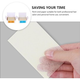2 Cajas Papel para Permanente Ultrafino de Peluquería, Protector, 2 Papel de Papel Absorbente, Reciclable, Uso en Salón o Casa Color Aleatorio