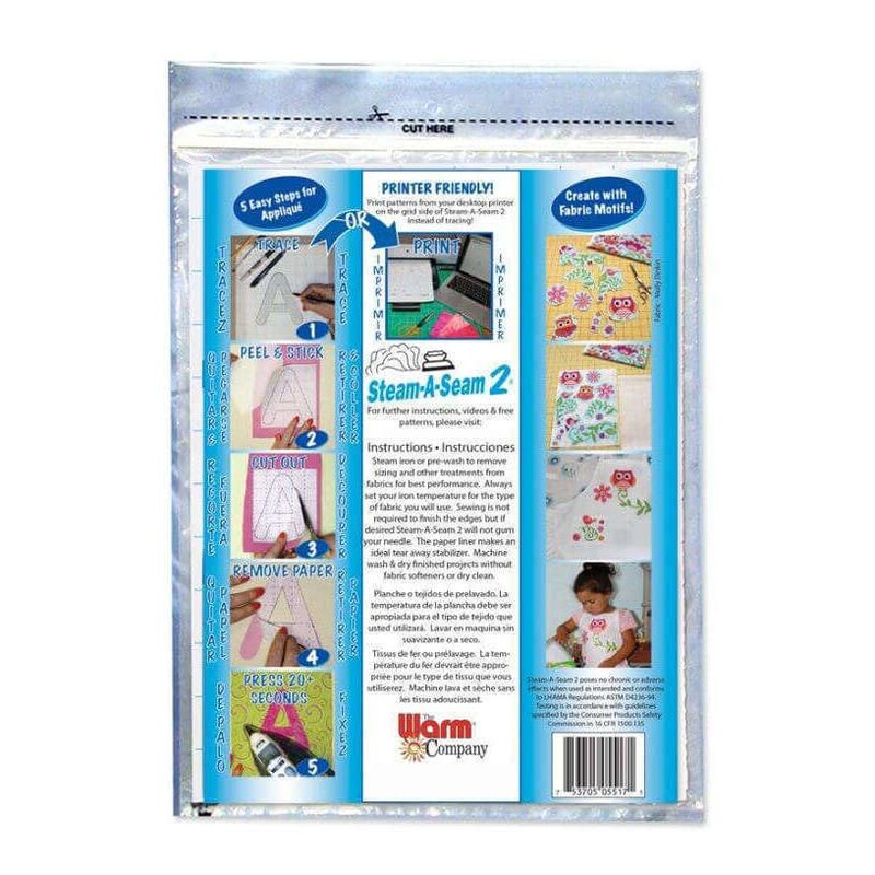 The Warm Company - Steam-A-Seam 2 – Fusible Web Sheet