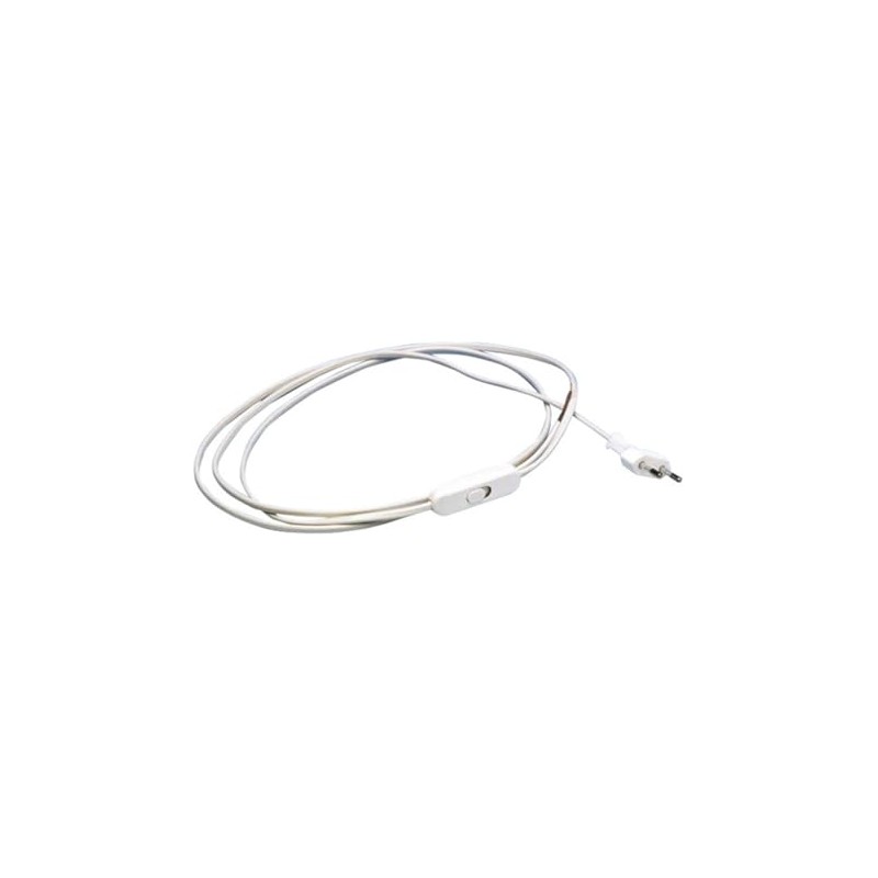 Flat Cable + Input + Plug 2m White - The