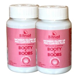 Kit Aumento De Busto Y Glúteo Natural (kit De 2 Frascos)