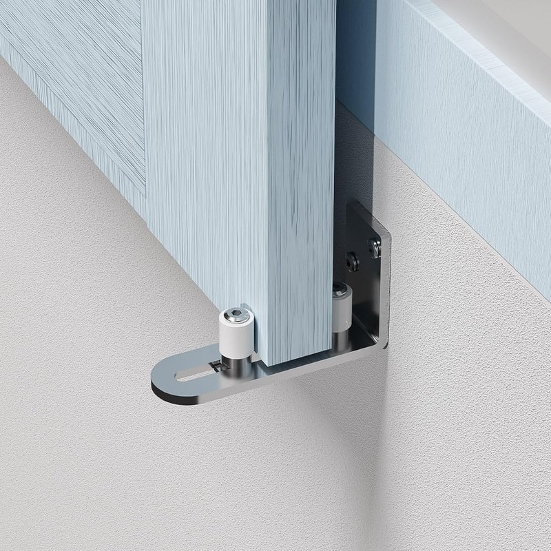 CCJH Adjustable Floor Guide, Sliding Door, Wall/Door, Floor Guide, Stainless