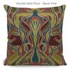 WONDERTIFY Nouveau Style Flower Cushion Cover New Geometric Design Arts