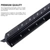 LATERN 6 Pieces Aluminum Architect Scale Ruler, 2 Pcs 12