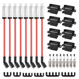 8 Pack UF271 Ignition Coils with Spark Plugs Coil Pack Kits Compatible with Silverado/Sierra 1500 2500 3500 Compatible with Yukon XL 1500 2500 1999-2007 4.8L 5.3L 6.0L 19299585 19299585