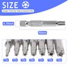 FyMosem 14Pcs Torx Star Head Screwdriver Bits T10-T40 Security Tamper